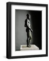 Riace Bronze (B), Bronze Statue of a Young Man with Helmet, More Than Life-Size, Found in 1972-Phidias-Framed Premium Giclee Print