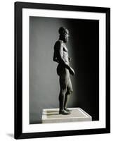 Riace Bronze (B), Bronze Statue of a Young Man with Helmet, More Than Life-Size, Found in 1972-Phidias-Framed Giclee Print