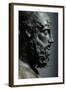 Riace Bronze (B), Head of Bronze Statue of a Young Man with Helmet, Detail-Phidias-Framed Giclee Print