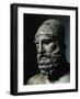 Riace Bronze (B), Head of Bronze Statue of a Young Man with Helmet, Detail-Phidias-Framed Giclee Print