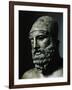 Riace Bronze (B), Head of Bronze Statue of a Young Man with Helmet, Detail-Phidias-Framed Giclee Print