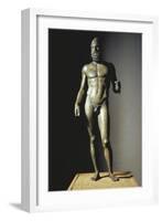 Riace Bronzes, Statue B of Elder, from Greece and Recovered from Waters Off Riace Marina-null-Framed Giclee Print