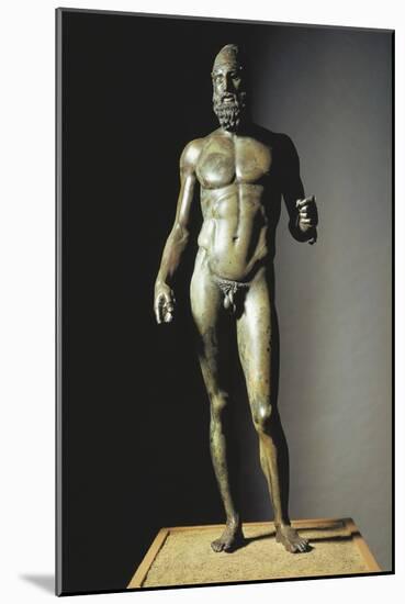 Riace Bronzes, Statue B of Elder, from Greece and Recovered from Waters Off Riace Marina-null-Mounted Giclee Print