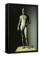 Riace Bronzes, Statue B of Elder, from Greece and Recovered from Waters Off Riace Marina-null-Framed Stretched Canvas