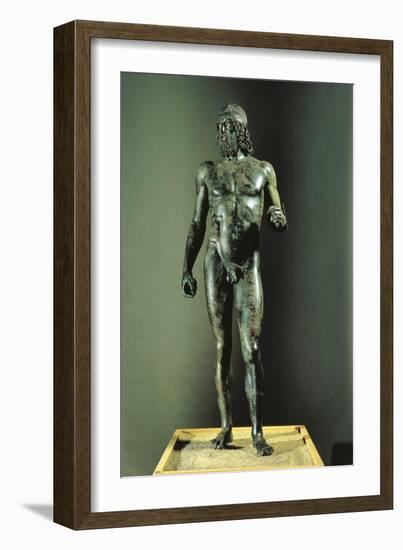 Riace Bronzes, Statue B of Elder, from Greece and Recovered from Waters Off Riace Marina-null-Framed Giclee Print