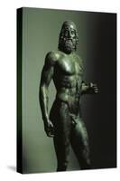 Riace Bronzes, Statue of Younger, from Greece and Recovered from Waters Off Riace Marina-null-Stretched Canvas