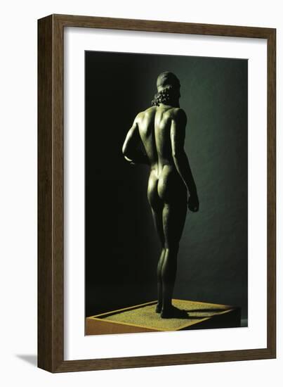 Riace Bronzes, Statue of Younger, from Greece and Recovered from Waters Off Riace Marina-null-Framed Giclee Print