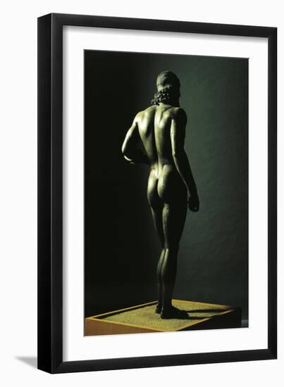 Riace Bronzes, Statue of Younger, from Greece and Recovered from Waters Off Riace Marina-null-Framed Giclee Print