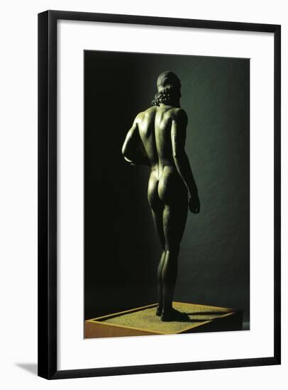 Riace Bronzes, Statue of Younger, from Greece and Recovered from Waters Off Riace Marina-null-Framed Giclee Print