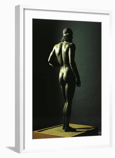 Riace Bronzes, Statue of Younger, from Greece and Recovered from Waters Off Riace Marina-null-Framed Giclee Print