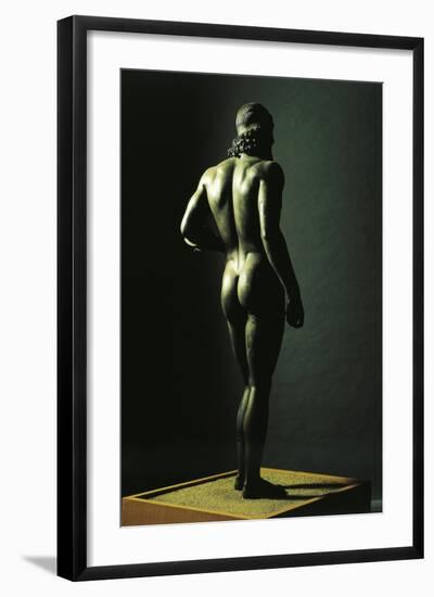 Riace Bronzes, Statue of Younger, from Greece and Recovered from Waters Off Riace Marina-null-Framed Giclee Print