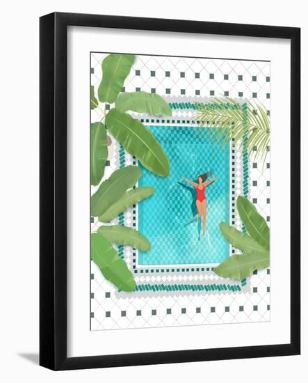 Riad Pool-Petra Lizde-Framed Giclee Print