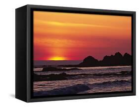 Rialto Beach at Dusk, Olympic National Park, Washington, USA-Charles Sleicher-Framed Stretched Canvas