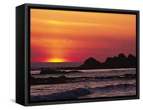 Rialto Beach at Dusk, Olympic National Park, Washington, USA-Charles Sleicher-Framed Stretched Canvas