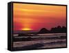 Rialto Beach at Dusk, Olympic National Park, Washington, USA-Charles Sleicher-Framed Stretched Canvas