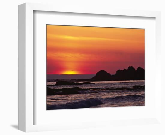 Rialto Beach at Dusk, Olympic National Park, Washington, USA-Charles Sleicher-Framed Photographic Print