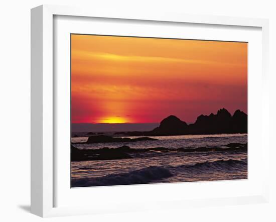 Rialto Beach at Dusk, Olympic National Park, Washington, USA-Charles Sleicher-Framed Photographic Print