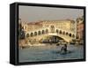 Rialto Bridge and the Grand Canal, Venice, Unesco World Heritage Site, Veneto, Italy, Europe-Sergio Pitamitz-Framed Stretched Canvas