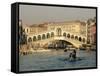 Rialto Bridge and the Grand Canal, Venice, Unesco World Heritage Site, Veneto, Italy, Europe-Sergio Pitamitz-Framed Stretched Canvas