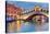 Rialto Bridge at Dusk Venice-null-Stretched Canvas