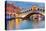 Rialto Bridge at Dusk Venice-null-Stretched Canvas