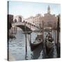 Rialto Bridge Gondolas-Alan Blaustein-Stretched Canvas