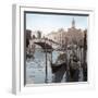 Rialto Bridge Gondolas-Alan Blaustein-Framed Photographic Print