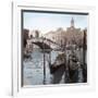 Rialto Bridge Gondolas-Alan Blaustein-Framed Photographic Print