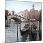 Rialto Bridge Gondolas-Alan Blaustein-Mounted Photographic Print