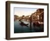 Rialto Bridge, Grand Canal, 1890s-Science Source-Framed Giclee Print