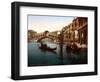 Rialto Bridge, Grand Canal, 1890s-Science Source-Framed Giclee Print