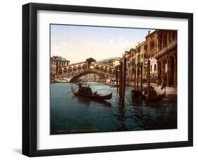 Rialto Bridge, Grand Canal, 1890s-Science Source-Framed Giclee Print