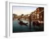 Rialto Bridge, Grand Canal, 1890s-Science Source-Framed Giclee Print