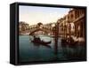 Rialto Bridge, Grand Canal, 1890s-Science Source-Framed Stretched Canvas