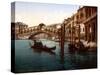 Rialto Bridge, Grand Canal, 1890s-Science Source-Stretched Canvas