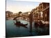 Rialto Bridge, Grand Canal, 1890s-Science Source-Stretched Canvas