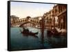 Rialto Bridge, Grand Canal, 1890s-Science Source-Framed Stretched Canvas