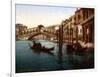 Rialto Bridge, Grand Canal, 1890s-Science Source-Framed Giclee Print