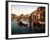 Rialto Bridge, Grand Canal, 1890s-Science Source-Framed Giclee Print