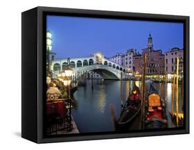 Rialto Bridge, Grand Canal, Venice, Italy-Demetrio Carrasco-Framed Stretched Canvas