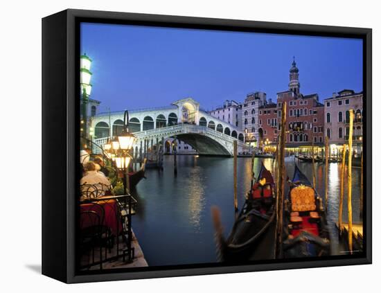 Rialto Bridge, Grand Canal, Venice, Italy-Demetrio Carrasco-Framed Stretched Canvas