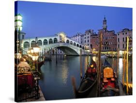 Rialto Bridge, Grand Canal, Venice, Italy-Demetrio Carrasco-Stretched Canvas