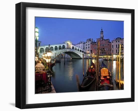 Rialto Bridge, Grand Canal, Venice, Italy-Demetrio Carrasco-Framed Premium Photographic Print