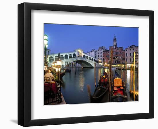 Rialto Bridge, Grand Canal, Venice, Italy-Demetrio Carrasco-Framed Photographic Print