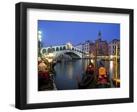 Rialto Bridge, Grand Canal, Venice, Italy-Demetrio Carrasco-Framed Photographic Print