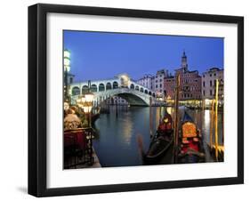 Rialto Bridge, Grand Canal, Venice, Italy-Demetrio Carrasco-Framed Photographic Print