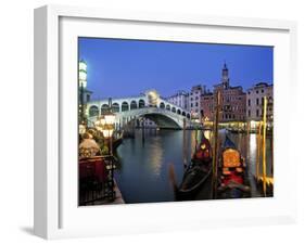 Rialto Bridge, Grand Canal, Venice, Italy-Demetrio Carrasco-Framed Photographic Print