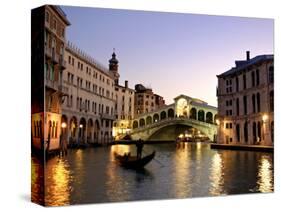 Rialto Bridge, Grand Canal, Venice, Italy-Alan Copson-Stretched Canvas