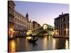 Rialto Bridge, Grand Canal, Venice, Italy-Alan Copson-Stretched Canvas