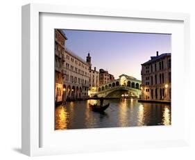 Rialto Bridge, Grand Canal, Venice, Italy-Alan Copson-Framed Photographic Print